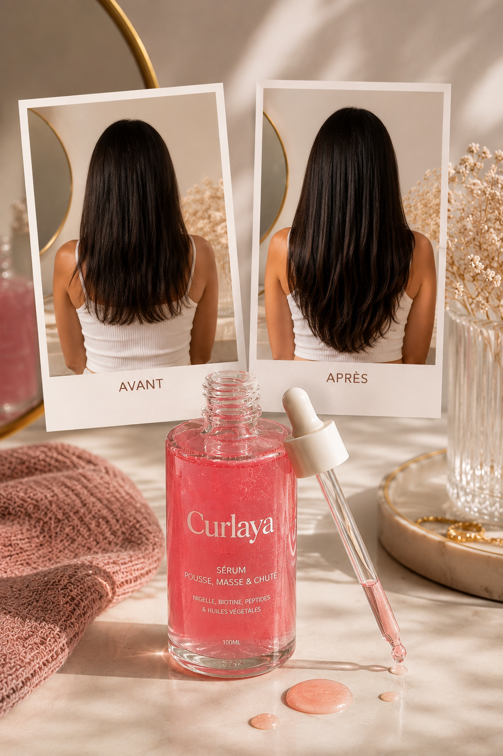 Hair serum- anti-chute, extrême pousse et densité
